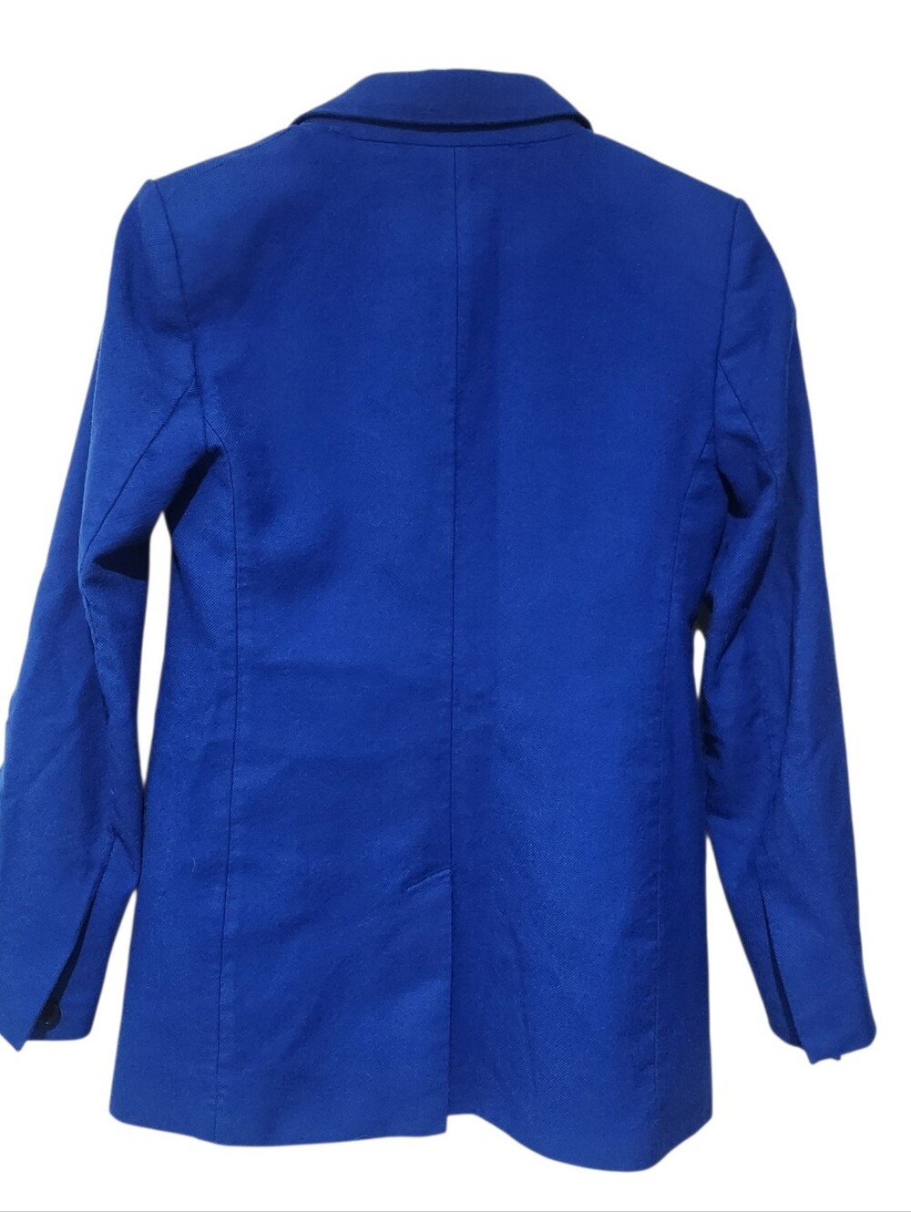 Banana Republic Blue Lido Scupted Wool Blazer Jacket Size 4 - Picture 3 of 7